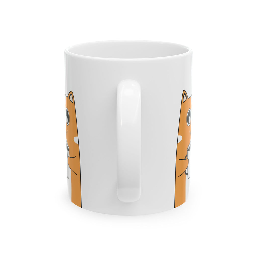 Cute Cat Mug, Adorable Pet Lover Drinkware, Cat-Themed Coffee Cup, Gift for Cat Owners, Funny Ceramic Mug