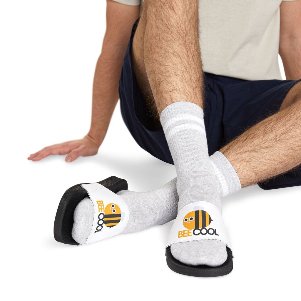Bee Cool Men's Sandals | Fun Summer Slip-Ons for Pool, Beach, Vacation, Casual Wear, Gift for Friends